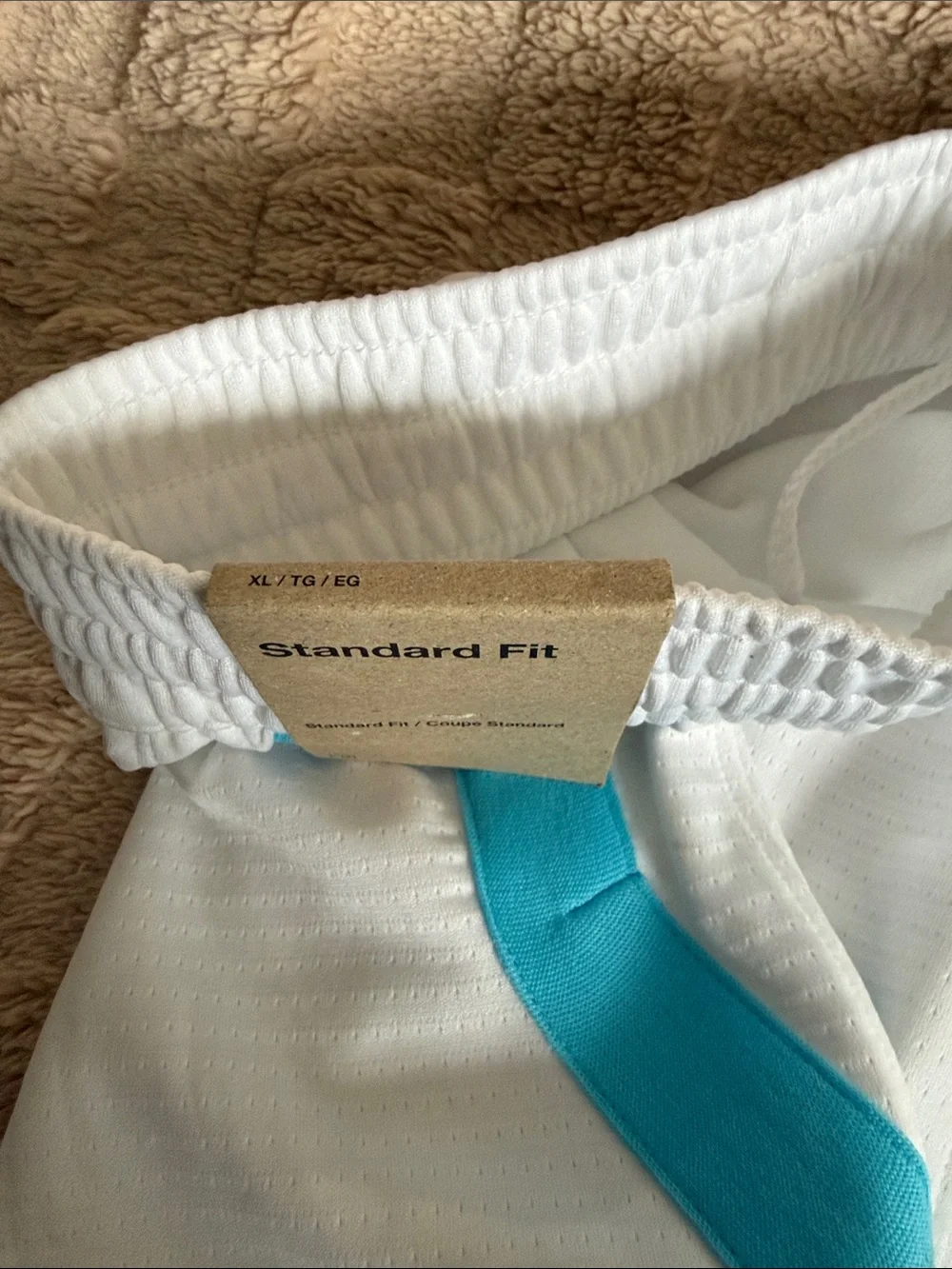 Nike Caitlin Clark White & Teal Women's Athletic Shorts with Logo